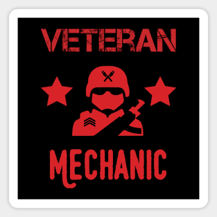 Veteran Mechanic Red Army Magnet